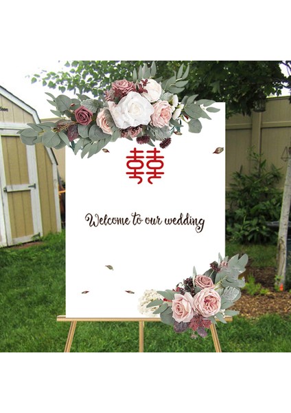 Düğün Kemeri Gül Çelenk Merkez Parçası Çelenk Arbor Ev Süs Beyaz Için Asılı indirimleri