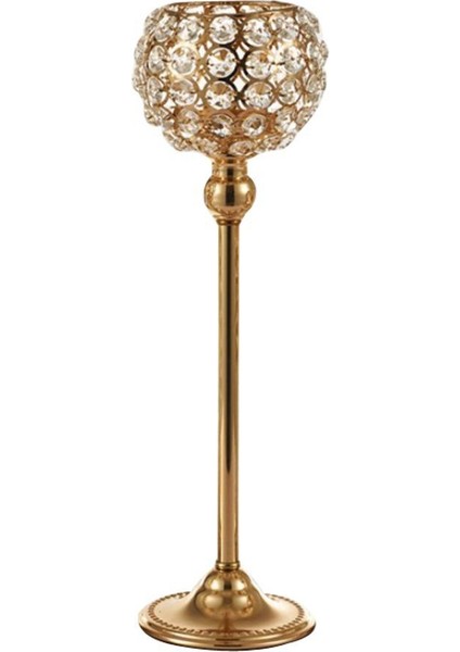 2 Adet Mum Tutucu Şamdan Parlayan Masaüstü Şamdan Dolap Dekor 20 cm 35CM fırsatları