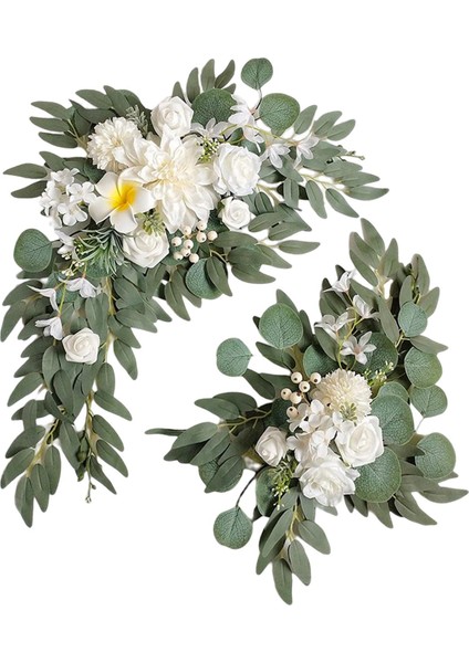2x Arbor Süsleme Dekorasyon Stili Için Yapay Çiçek Swag Çiçek Düzenleme(Yurt Dışından) indirimleri