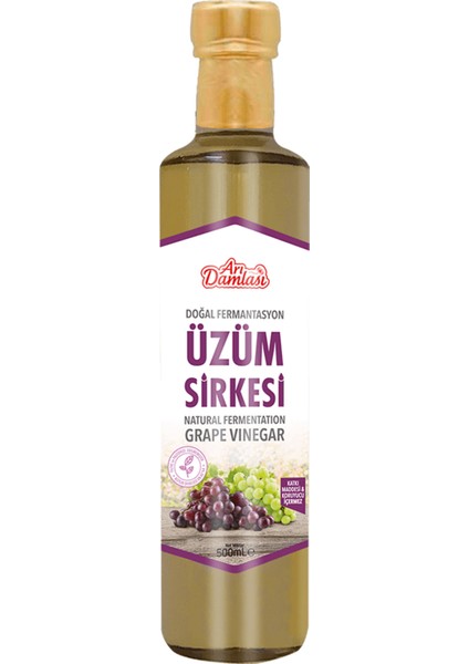 Doğal Fermantasyon Bitkisel Üzüm Sirkesi 500 ml