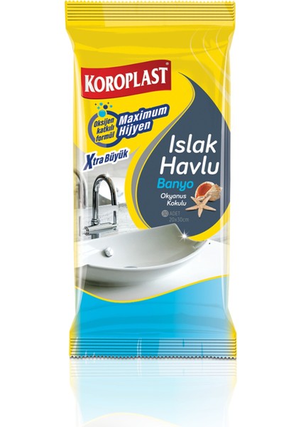 Temizlik Mendili Banyo 20 x 30 cm 12 x 30'lu