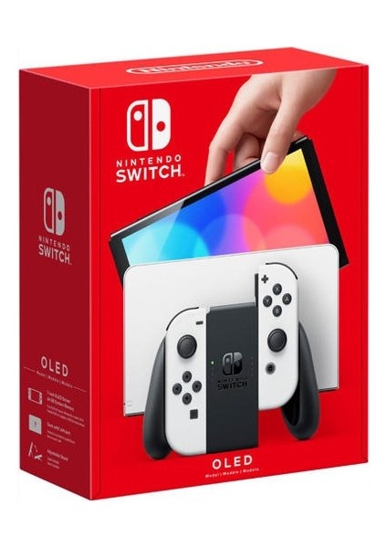 Switch OLED Beyaz Yeni Nesil Konsol 64GB + Pokemon Let's Go Pikachu Oyunlu Bundle