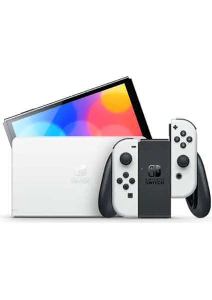 Switch OLED Beyaz Yeni Nesil Konsol 64GB + Pokemon Let's Go Pikachu Oyunlu Bundle