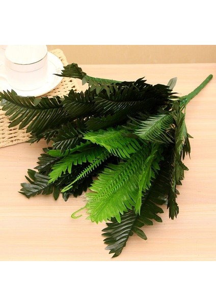Yapay Çiçek Cycas Aşk Merdiveni Eğrelti Otu Sıkas Bitkisi 18 Yaprak 40*50 cm Yapay Bitki