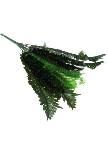 Yapay Çiçek Cycas Aşk Merdiveni Eğrelti Otu Sıkas Bitkisi 18 Yaprak 40*50 cm Yapay Bitki