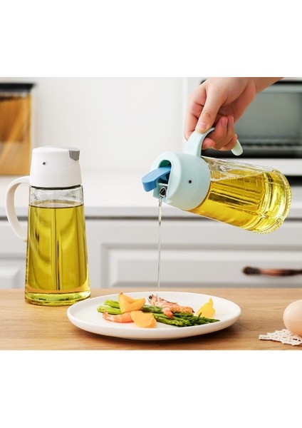 630 ml Otomatik Kapaklı Yağdanlık Cam Şişe