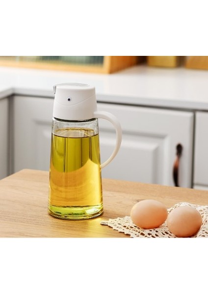 630 ml Otomatik Kapaklı Yağdanlık Cam Şişe