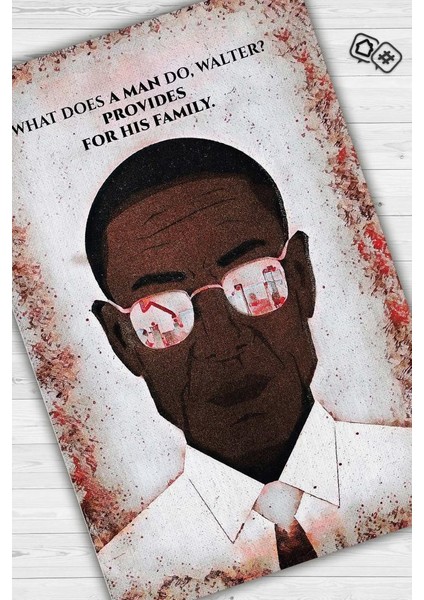 Gustavo Dokuma Tabanlı Yıkanabilir Breaking Bad Halısı