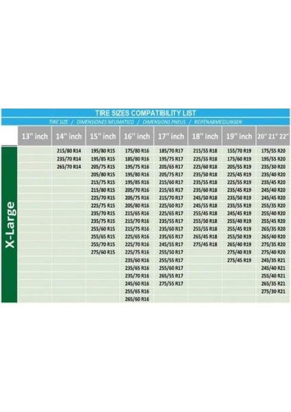 Oto Lastik Kar Çorabı Performance Series