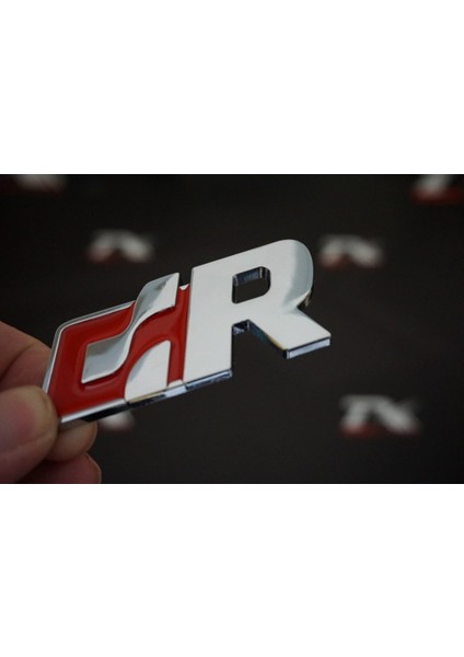 Volkswagen R R32 R36 Gtı Racing Krom Metal Ön Panjur Vidalı Logo Amblem 3m 3D
