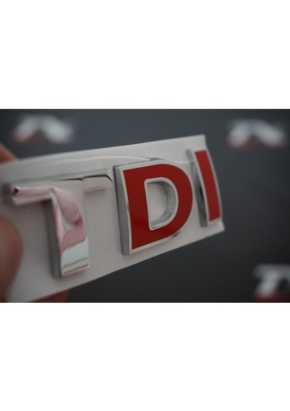 Volkswagen Tdi Bagaj Krom Metal 3m 3D Yazı Logo Arma
