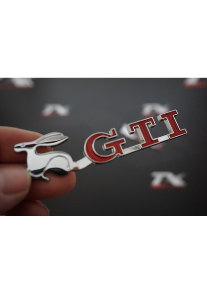 Volkswagen Gti Running Rabbit Bagaj Krom Metal 3m Logo