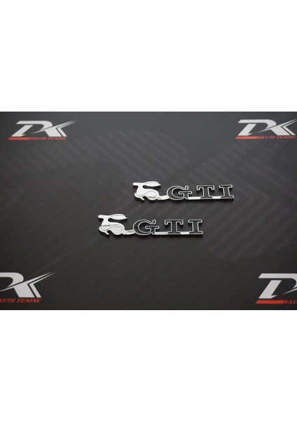 Volkswagen Gti Running Rabbit Çamurluk Yanı Krom Metal 3m Logo fiyatları