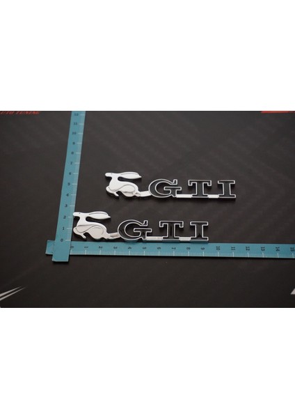 Volkswagen Gti Running Rabbit Çamurluk Yanı Krom Metal 3m Logo indirimleri