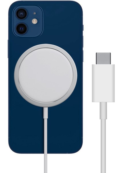 Magsafe Şarj Aleti Aygıtı Type C Kablolu Magsafe Charger iPhone 15 14 13 12 11 Pro Max Uyumlu