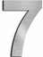 Kapı Numarası 6 cm No 7, Paslanmaz Çelik Kendinden Yapışkanlı 1