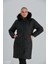 Kadın Büyük Beden Mont RG9769 Çıkabilen Kapüşon Uzun Kapitone 1