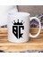Gift Kişiye Özel Monogram Harfli Beyaz Kupa Bardak, Monogram Logo Harf, Monogram, Baş Harfli, Ev ve Ofis Hediyesi 2