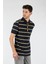 Çizgili Polo Yaka Regular Fit Erkek T-Shirt 2