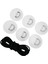 Stand Up Paddleboard Bungee Halat Güverte Tulum Kiti 6 Parça D-Ring Pad Patch Beyaz (Yurt Dışından) 3