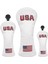 Pu Golf Kapağı Fairway Headcover Manşonu ile Sayı Etiketi Aksesuarları Beyaz (Yurt Dışından) 1
