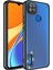 Xiaomi Redmi 9c Kılıf Kamera Lens Korumalı Şeffaf Renkli Logo Gösteren Parlak Omega Kapak Siyah 1