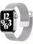 Apple Iwatch Metal Hasır 42-44-45 mm Gümüş Renk Saat Kordon 1