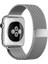 Apple Iwatch Metal Hasır 42-44-45 mm Gümüş Renk Saat Kordon 3