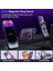 iPhone 14 Pro Kılıf Kamera Lens Çevresi Hologramlı Metalik Megsafe Halkalı 3in1 Set 3