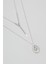 Özgürlük Yıldızı 18 Ayar Beyaz Altın Kaplama 45 cm Gümüş Minimal Kolye 1