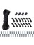 8 Metre 6 mm. Naylon Bungee Kayak Güverte Döngüleri Bağlantı Pad Gözleri J Hooks Perçinler Kiti (Yurt Dışından) 1