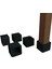 30X30 mm Kare Pvc Sandalye Profil Ayak Pabucu Sessiz Yumuşak - Kahve (4 Adet) 1