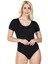Bisiklet Yaka Yarım Kol Çıtçıtlı Kadın Body 320 3