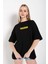 Kadın Oversize Freedom Baskılı T-Shirt 1
