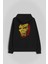 Iron Man Word Art Head Logo Demir Adam Ön ve Arka Baskılı Sweatshirt Kapüşonlu Hoodie 3