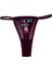 - Ice Cream Baskılı Transparan Tül G-string, Tanga, Kadın Iç Çamaşırı Bordo 2