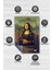 Mona Lisa Da Vinci Dokuma Tabanlı Yıkanabilir Kaymaz Sanat Sever Halısı 4