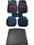 Toyota Corolla Sedan 2007-2013 Krom Kırmızı Havuzlu Paspas ve Bagaj Set 1