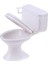 Beyaz Dollhouse Mobilya Mini Banyo Tuvalet Ekran Modeli Oyuncak Yaşam Sahnesi (Yurt Dışından) 1