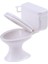 Beyaz Dollhouse Mobilya Mini Banyo Tuvalet Ekran Modeli Oyuncak Yaşam Sahnesi (Yurt Dışından) 2