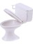 Beyaz Dollhouse Mobilya Mini Banyo Tuvalet Ekran Modeli Oyuncak Yaşam Sahnesi (Yurt Dışından) 4