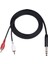 Adaptör 6.35 mm - 2rca Kablo Y Ayırıcı 3,5 mm Ses Kablosu (Yurt Dışından) 1