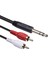 Adaptör 6.35 mm - 2rca Kablo Y Ayırıcı 3,5 mm Ses Kablosu (Yurt Dışından) 5