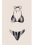 24569 Siyah Desenli Bikini Takımı 4
