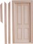1/12 Dollhouse Minyatür Mobilya Için Ahşap Boyasız 4 Panel Kapı Çerçevesi Kiti, (Yurt Dışından) 2