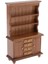 2pcs 1/12 Dollhouse Ahşap Yazma Masası Sandalye ve Çekmece Dolabı Mobilya Oyuncakları (Yurt Dışından) 3