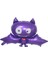 Cadılar Bayramı Halloween Sevimli Mor Yarasa Şeklinde Folyo Balon 90 x 65 cm 1