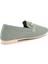 Su Yeşili Triko Kadın Loafer Ayakkabı K0132030208210 4