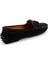 Siyah Süet Leather Kadın Loafer Ayakkabı K0127422510210 4