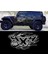 Alevli 4x4 Off Road Araba Sticker 1